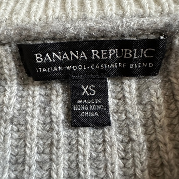 Banana Republic Oversized Half-Zip Wool Cashmere Blend - Picture 7 of 11